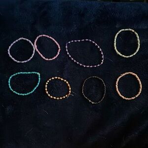 8 Colored beaded bracelet.